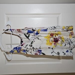 Banana Republic Colorful Floral Shirt Sleeveless Tank Top Tunic Blouse Size XS